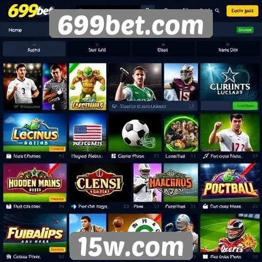 Variedade de jogos disponíveis em 699bet.com